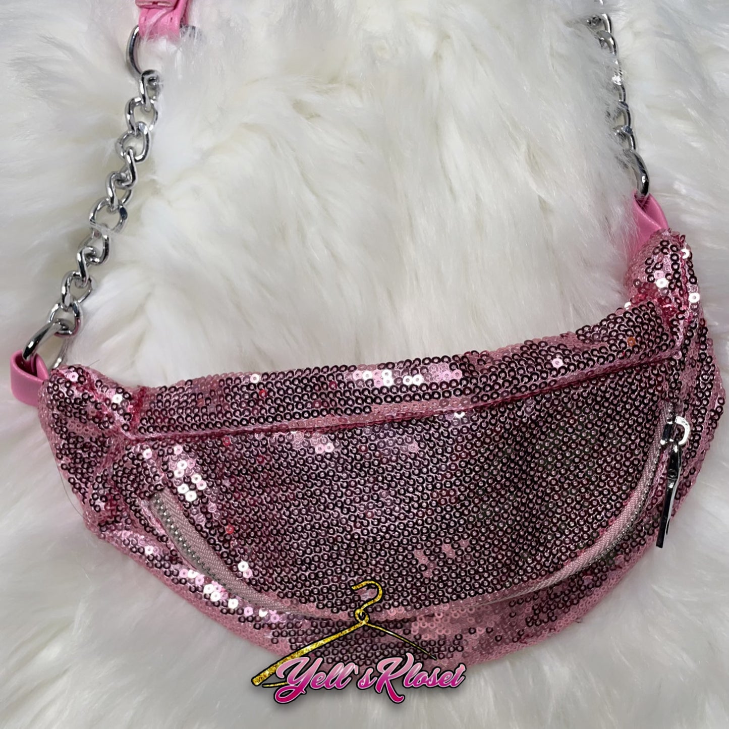 Kids Chain Purse Pink