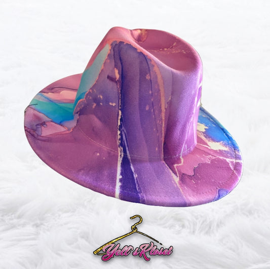 Dark Pink/Blue Fedora